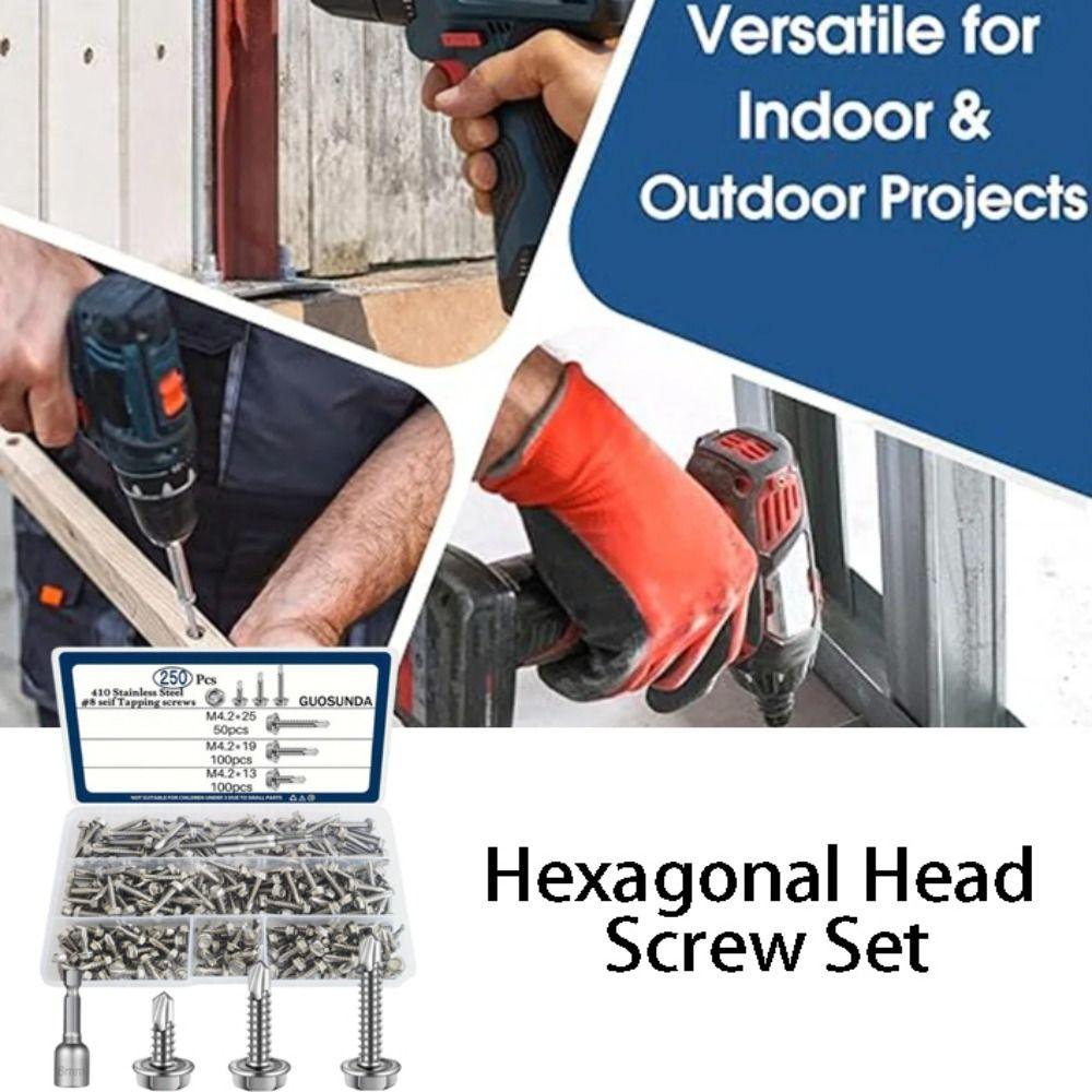 M4.2 Size Self Tapping Screws With Cushion Dovetail Iron Sheet Screws  Sheet Metal Applications
