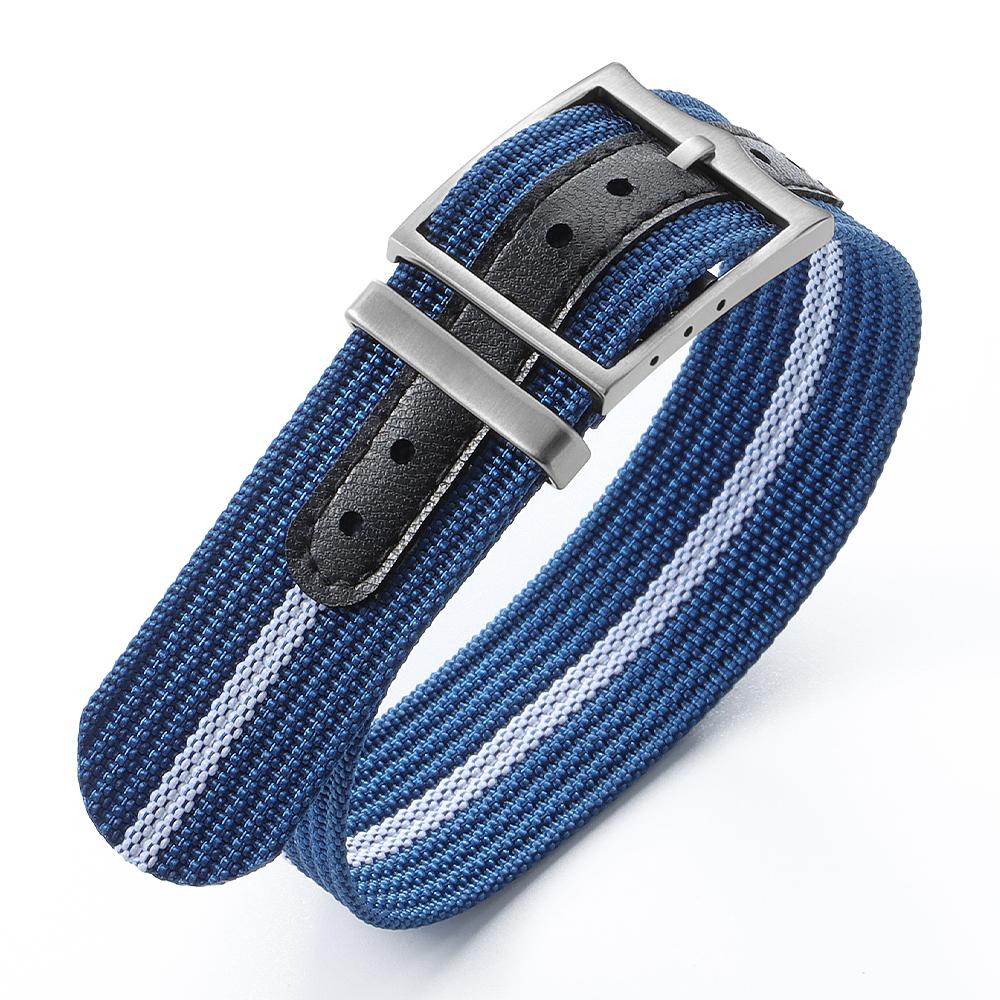 Premium Ribbed Watch Band Nylon 20mm 22mm Watch Strap for Omega Military Sports Watchband ArmyGreen Black Blue Wristband for Men