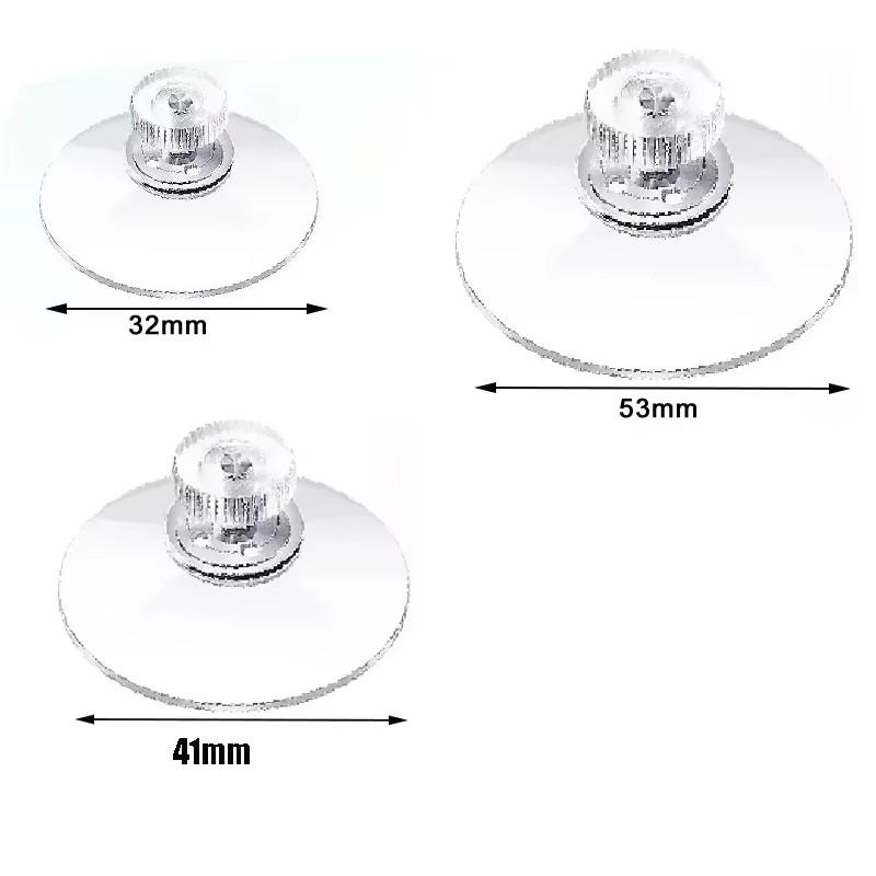 5pcs Suction Cups with Screw 32/41/53mm Plastic Sucker Pad Holder PVC Sucker with Screw Nut for kitchen Bathroom Window Car Rack