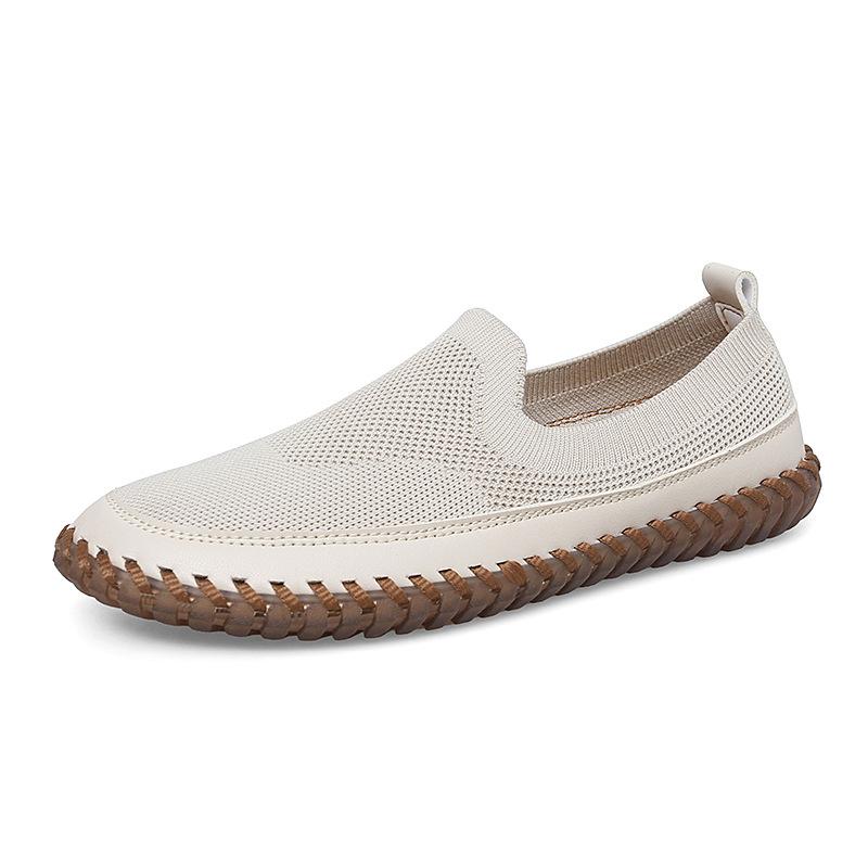 Beliebte Herrenschuhe Sommer und Herbst neue atmungsaktive Mesh-Schuhe Herren hohl gewebte weiche Sohle Fahrschuhe Herrenschuhe Freizeitschuhe