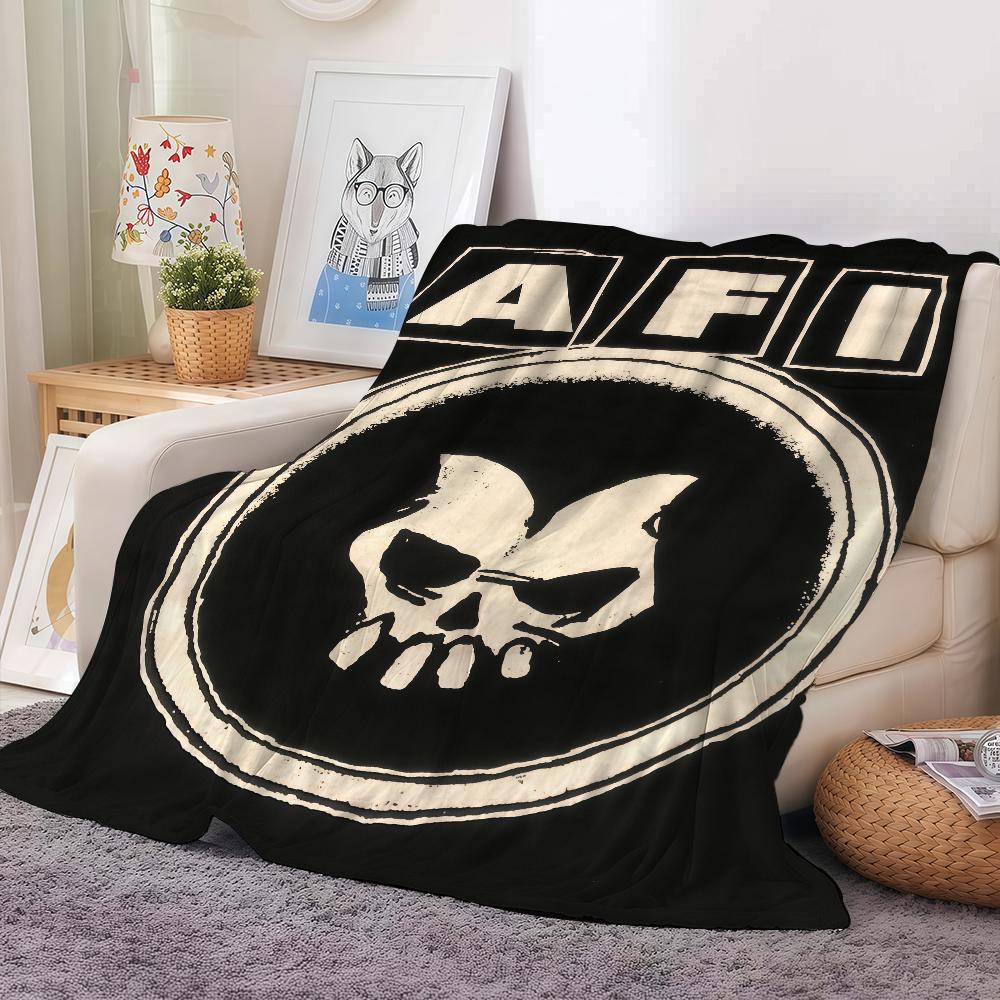 

Band A-AFI Silver Blanket Warm And Soft Suitable For Bedroom Living Room Sofa Bed Office Travel Camping 30x40in