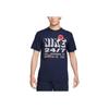 Nike Dri-FIT UV Graphic Print Fitness Crew Neck Short Sleeve T-Shirt Men Tops Obsidian FN3989-451
