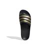 New Adidas Adilette Aqua Slides Core Black Gold Metallic EG1758