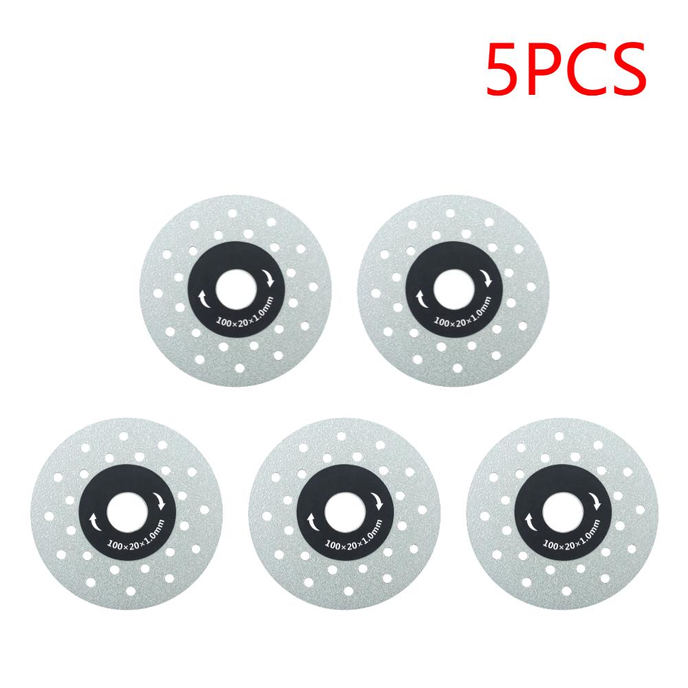 4-Inch/100mm Rock Slabs Cutting Disc Porous Widened Diamond Grinding Disc Cut-Off Wheel Ultra-thin Saw Blade for Angle Grinder