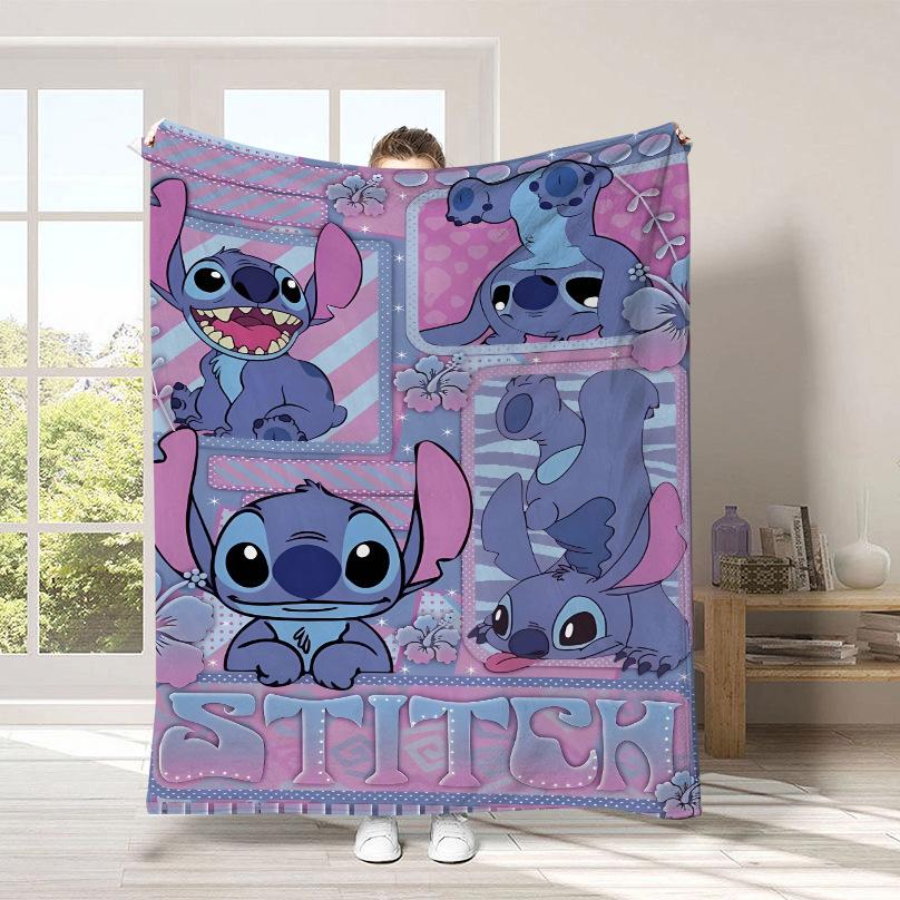 Couverture Dessin Animé Stitch Couverture Peluche Mignonne Stitch Couverture Quatre Saisons