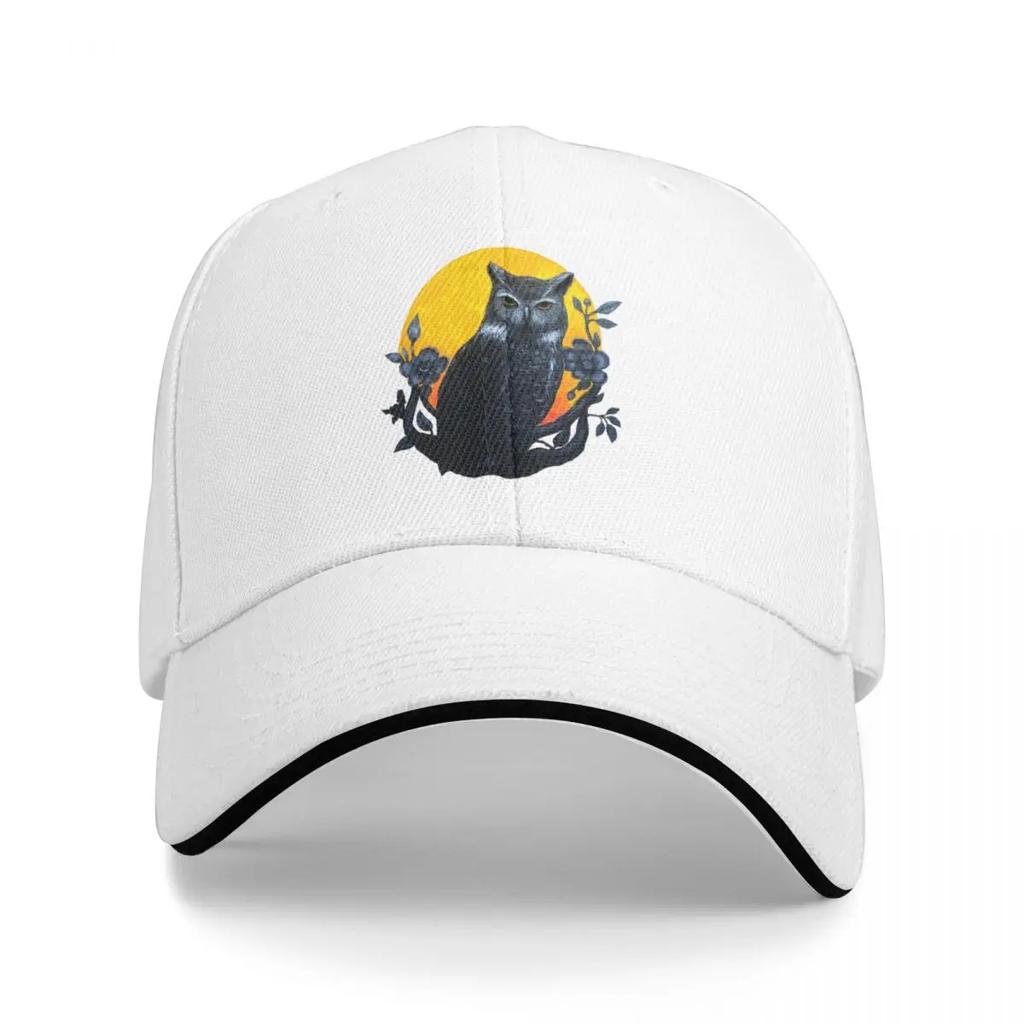 Owl Fool Moon Fairy Flowers Tshirt Woman Baseball Cap Military Man Tactical Cap Anime Hat Beach Hat Mens Hats Womens