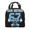 Lunch Boxes 67 Six Seven 6-7 Funny Italian Brainrot Merch Food Box Harajuku Thermal Cooler Bento Box For Travel