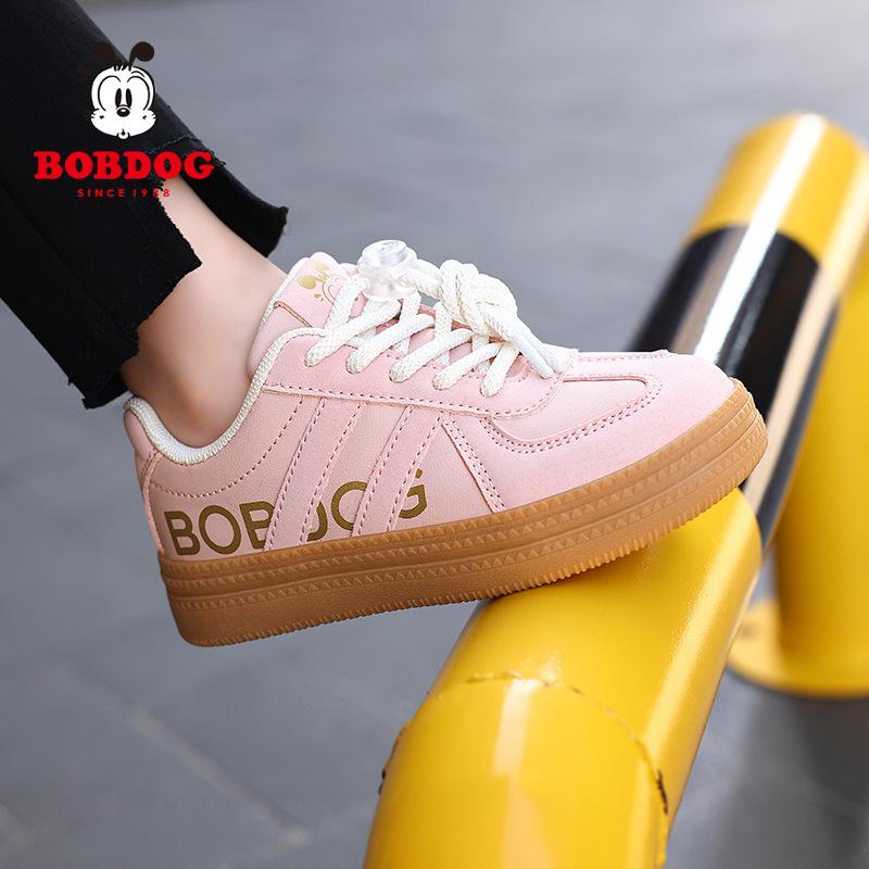

Babudou Kids Waterproof Sneakers - Autumn 2025 Leather Casual Shoes for Boys and Girls 35 розовый