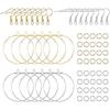 220pcs Earring Making Kit, 60pcs Earring Hooks, 100pcs Open Jump Rings And 100pcs Round Beaded Hoop Earrings Supplies