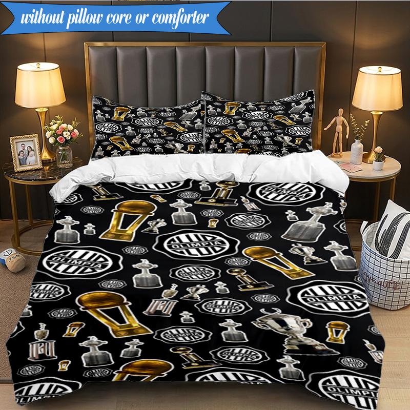 3PCS Love For Atlético Printed Soft Bedding Set,Including 1pc Duvet Cover And 2pcs Pillowcases Perfect for Bedroom, Dormitory, Fan Gift