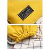 Solid Color Canvas Drawstring Backpack With Front Pocket And Rope Shoulder Straps For School Daily Travel Casual Student Storage Bag