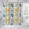 1Pc Cartoon Cute Dinosaur Print Waterproof Shower Partition Privacy Hanging Curtain With 12 Hooks Multiple Size Machine Washable