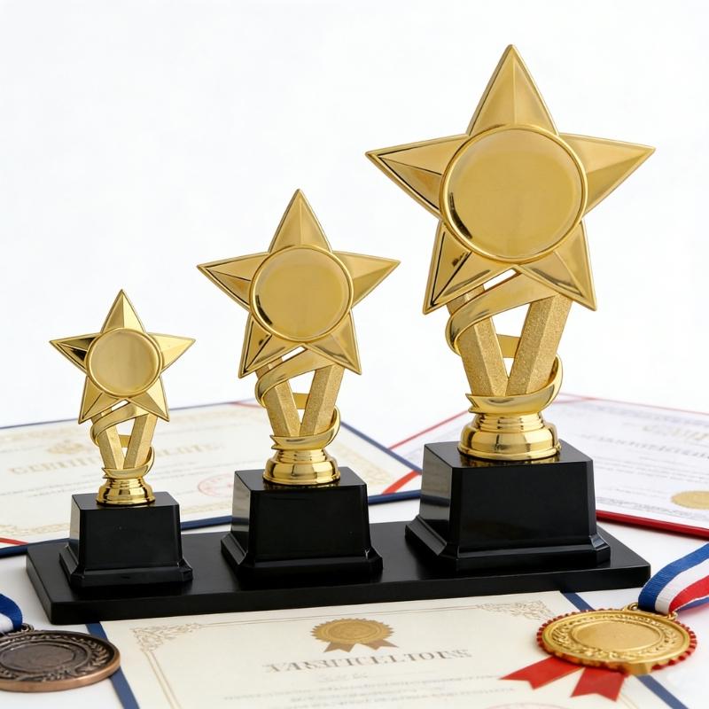 Desktop Children Trophies Decorative Star Delicate Awards Competition Reward Supply Small Trophies Reward Accessory