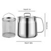 1.5/TwoL Oil Filter Vessel Multi-Functional With Frying Basket Grease Container Large Capacity Stainless Steel Oil Strainer Pot