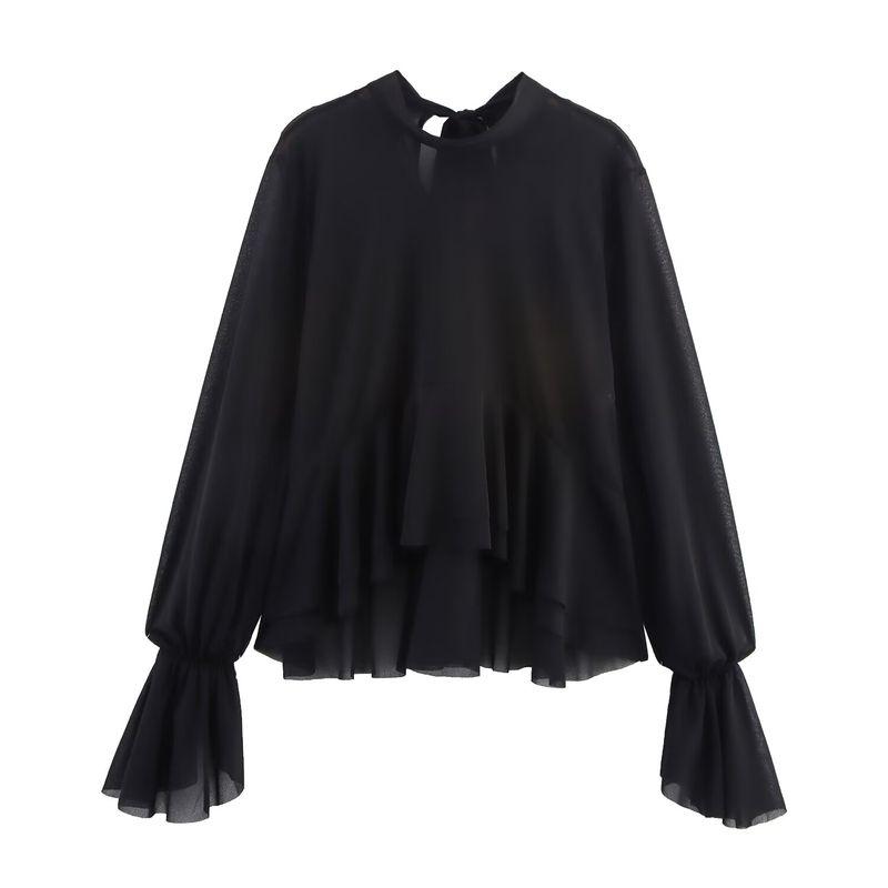Araltay New Arrival Fashion Style Women's Clothing Fashion All-Match Laminated Decoration Vertical Tops 5039205 800