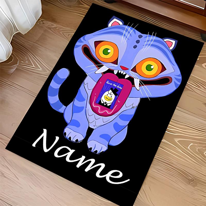 Custom Personalization Kpop Demon Hunters Print Area Rug - Soft, Washable Non-Slip Indoor Mat,Living Room,Home&Office Decorative Rug