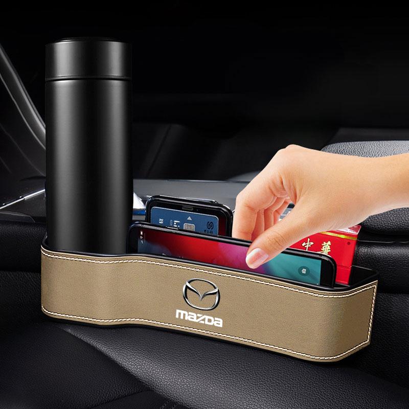 2Pcs Car Seat Organizer Seat Crevice Storage Box Multifunction Goods For Mazda 3 6 CX5 2 CX3 CX9 MX5 RX8 Axela Demio MS CX5 2 Axela Demio Atenza GJI