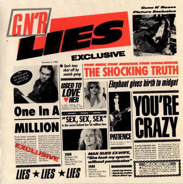 

CD GUNS N ROSES - G n R lies 9241982 Geffen Records 1988 Non Japan Rock Used