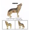 Wolf Figurines Set Realistic Wolf Family Figures Educational Toys Cake Toppers for Kids Aged 3 Years Old and U