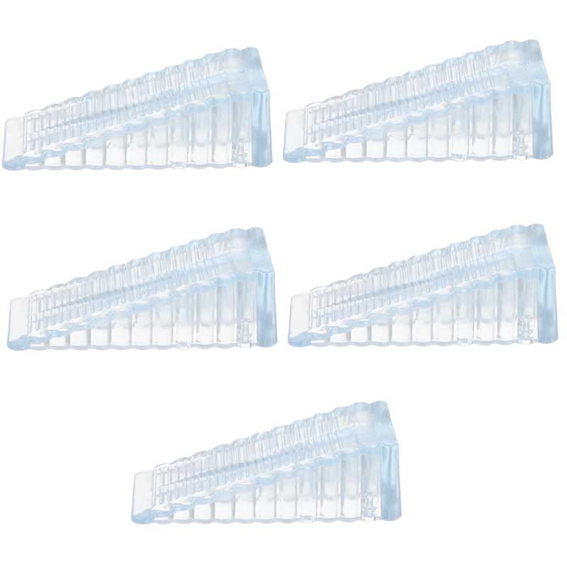 1-5pc Silicone Door Stop Wedge Safety Stoppers Reusable Shock Absorbent Home Office Anti-Folder Hand Door Stopper Anti-collision