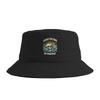 Dark Humor Skull I‘M Fine Bucket Hat  Hawaii Fisherman Caps For Unisex Vintage Fishing Sun Hats Soft Fold Custom Diy Cap