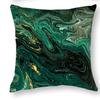 Home Decor Malachite & Gold Marbled Pattern Pillow Covers Pattern Cushion Cover Suitable For Sofa Bedroom Car Pillow Cover
