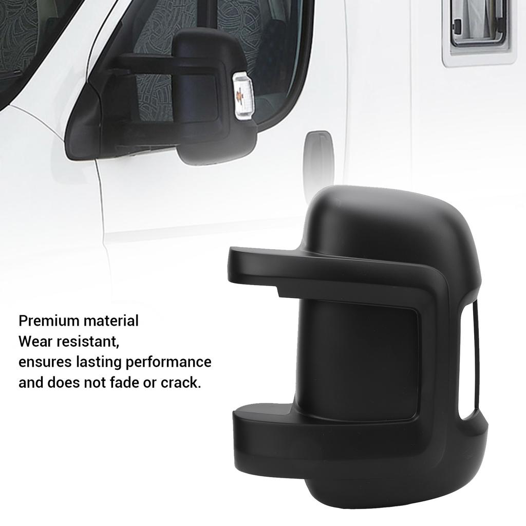 Rearview Mirror Cover  Protective High Strength Side Mirror Cover Trim for Ducato 250 2006 and After Black Wing Mirror