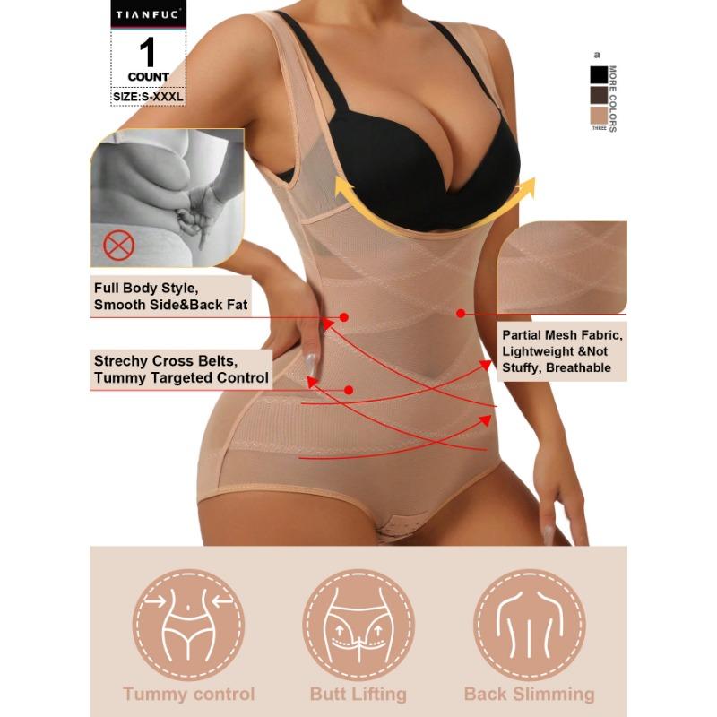 Plus Size Thin Butt Lifting Tummy Control One Piece Bodysuit Shapewear