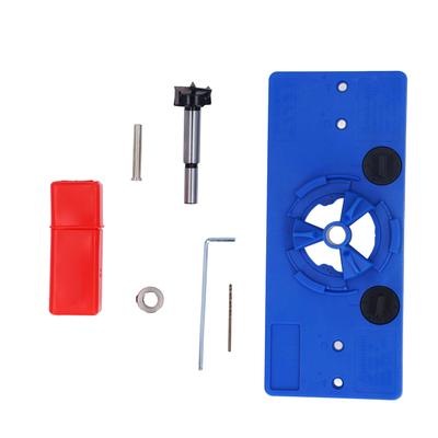 35mm Concealed Hinge Jig Kit High Accuracy Multifunctional Woodworking Tools for Doors Cabinet