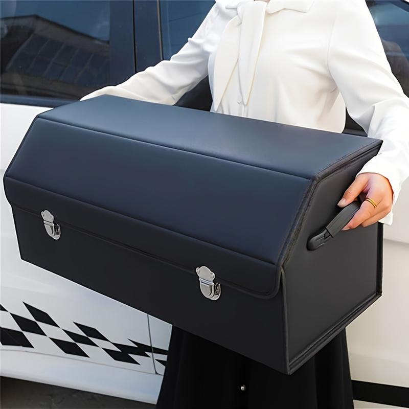 Auto Multiues Tools Storage Box Large Capacity Folding Auto Organizer Box Car Trunk Organizer Box for SUV Cars Stowing Tidying