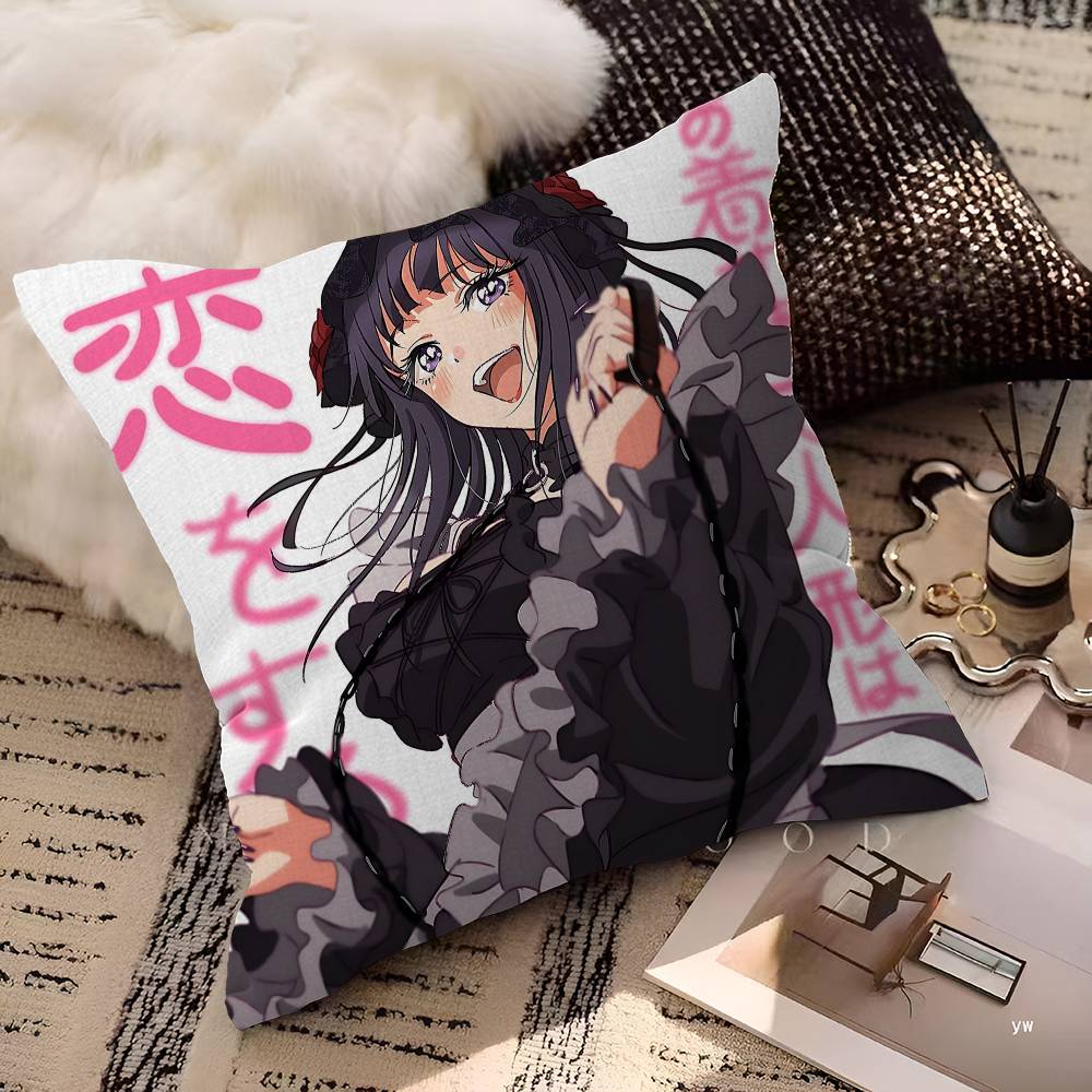 My Dress-Up Darling Anime Pillow Gifts Home Office Furnishings Bedroom Sofa Car Cushion Cover Case 45x45cm