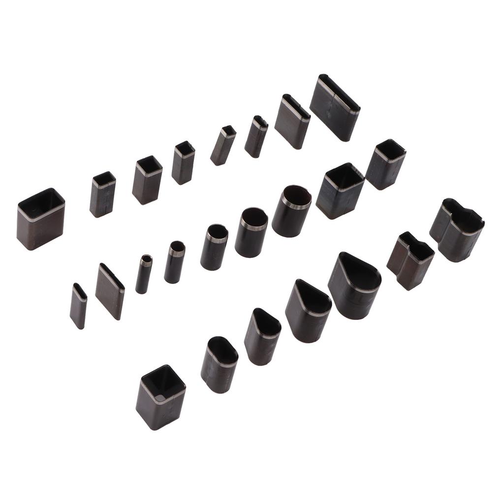 24Pcs Hollow Punch Cutter High Carbon Steel Assorted Styles Box Packed Leather Cutter Punch for