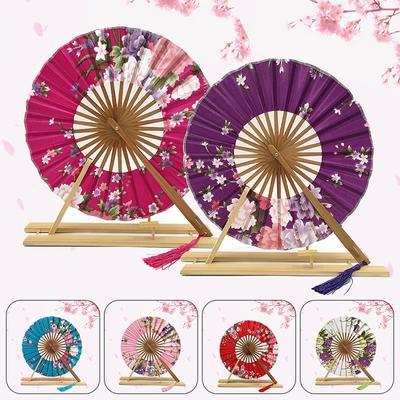 Windmühlenventilator, weiblicher Geschenkventilator, japanischer runder Ventilator, tragbarer Faltventilator, Damen-Faltventilator