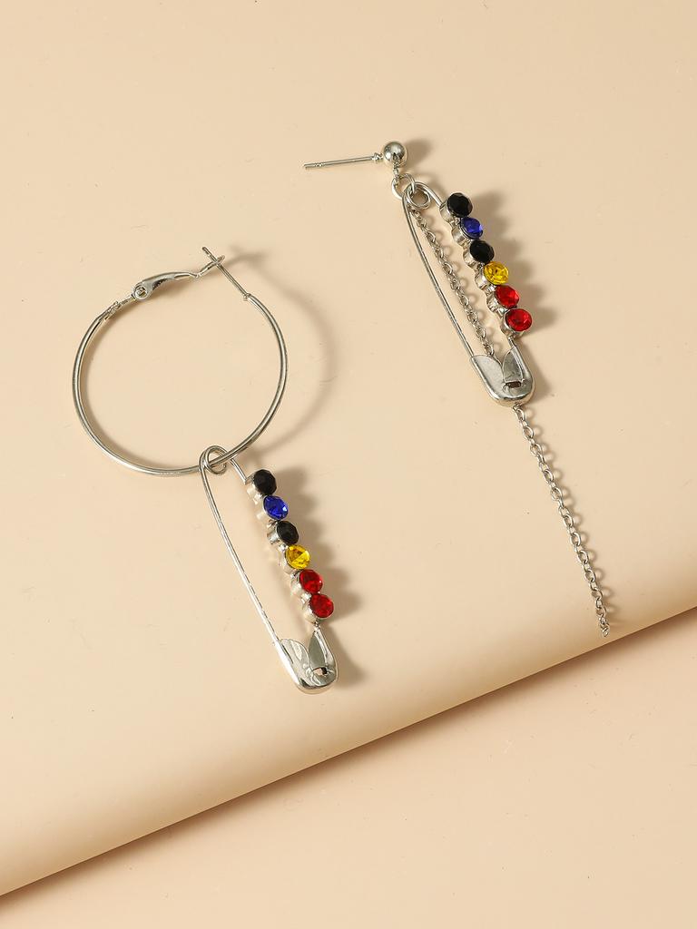 Korean version niche design micro-inlaid zircon geometric paperclip bracelet femininity simple high-end personalized jewelry