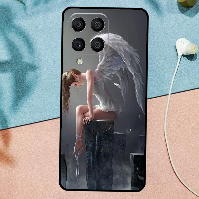 Fantasy Engel Mädchen Flügel Für Samsung Galaxy M53 M33 M11 M21 M31 M12 M13 M14 M15 M35 M34 M54 M32 M52 M06 M16 M55 Hülle