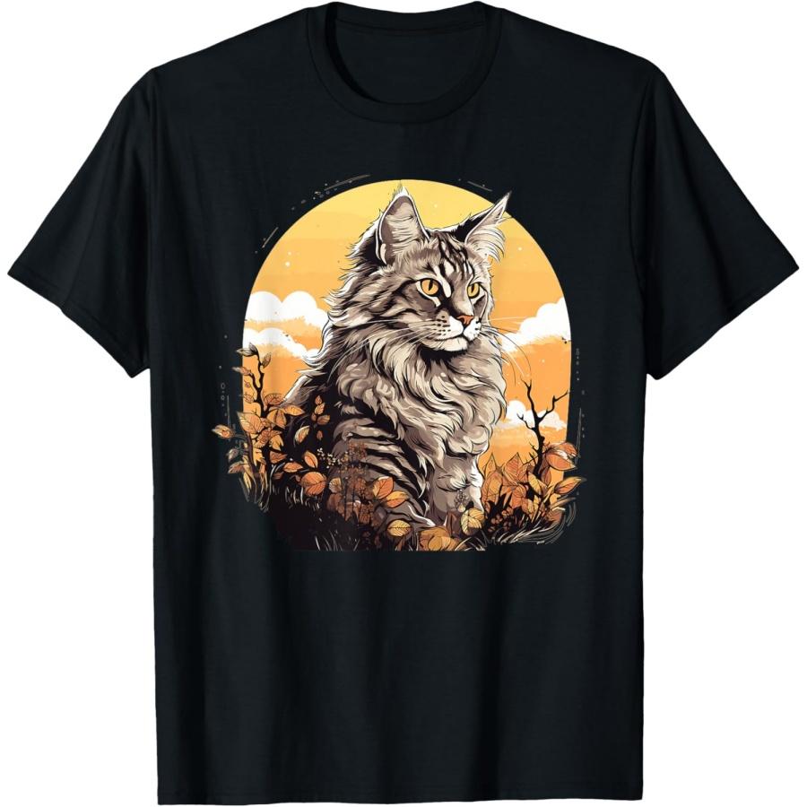 Maine Coon Cats Maine Coon Cat T-Shirt for Men Women Girls Kids S