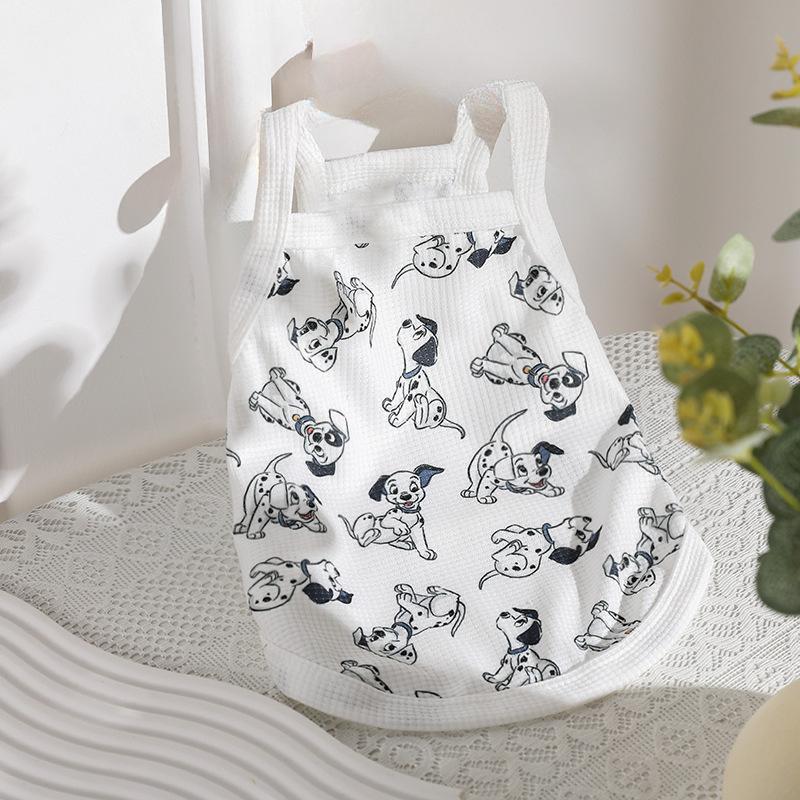 Dog Clothes Sling Slim Spring/Summer Japanese and Korean Pet Cats Breathable and Comfortable Tank Top Clothing Supplies