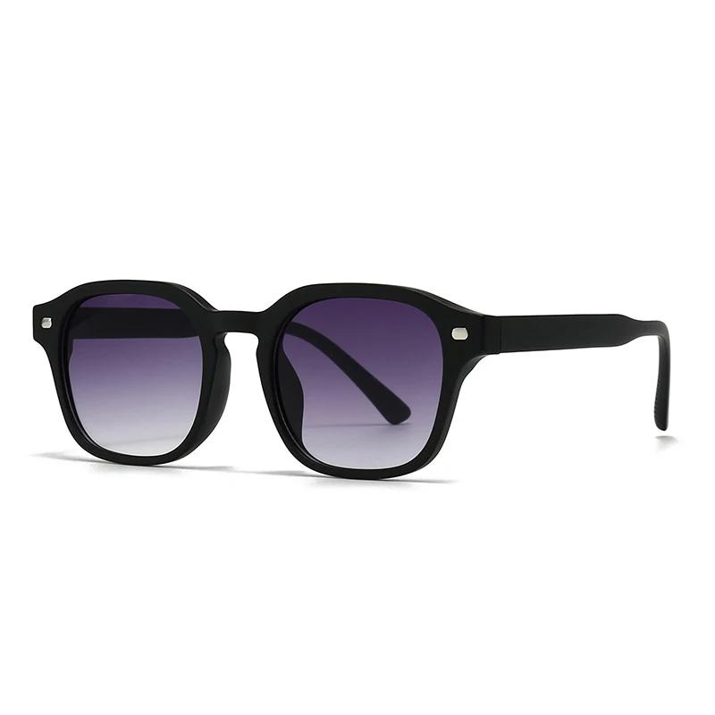 

Ins Popular Fashion Square Sunglasses Women Retro Rivets Yellow Blue Shades UV400 Men Sun Glasses