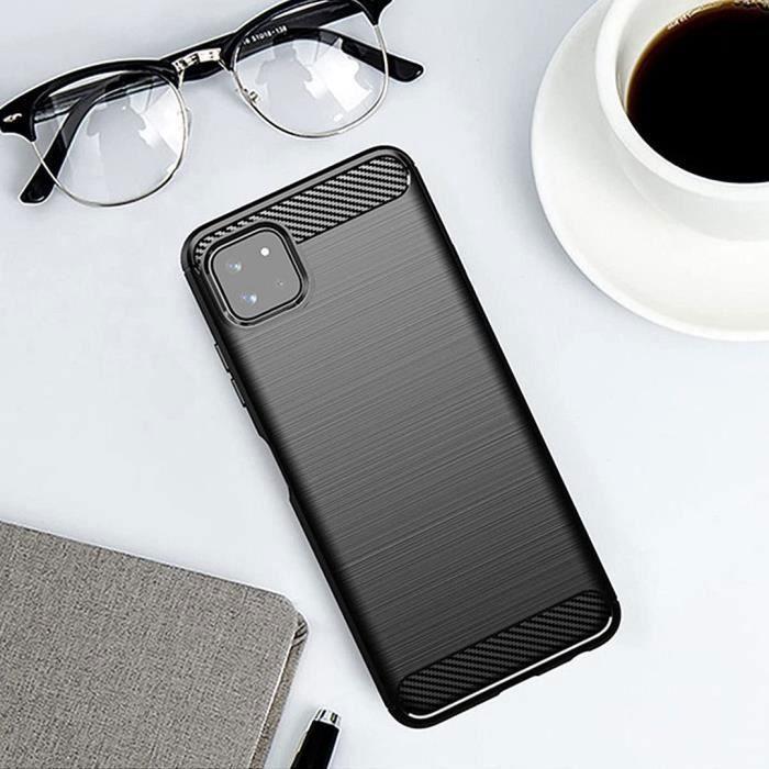 Case for Samsung A22 5G (6.6") Black Silicone Shockproof Steel Design TPU Quality Protection