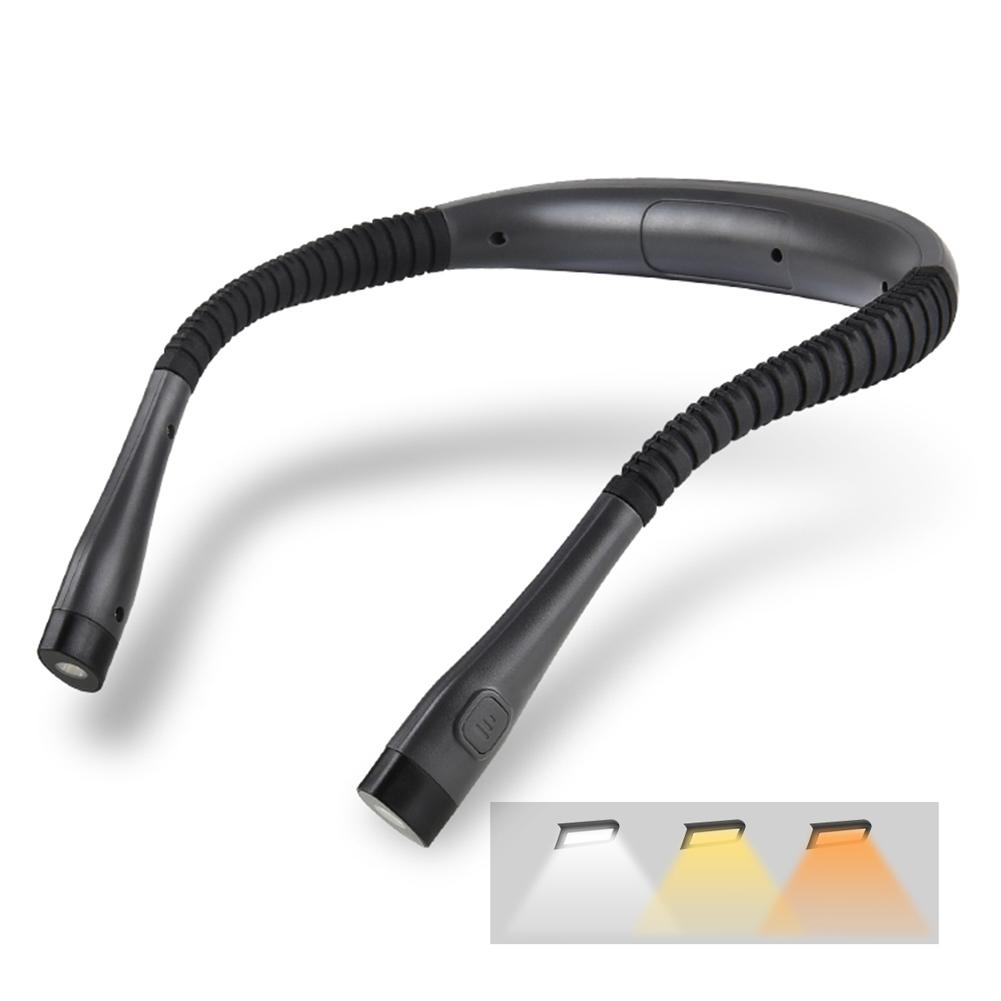 

Светильник для чтения на шею, книжные светильники для чтения в постели, гибкий, долговечный, портативный, с возможностью подзарядки через USB, новинка, гибкое светодиодное освещение для книг