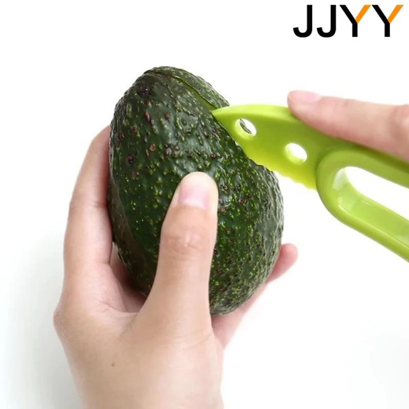 3 in 1 Avocado Slicer Peeler Separator Kitchen Tool Plastic Knife for Fruits and Vegetables