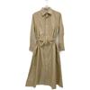 45R 5075071 Brown Autumn colored dun shirt dress dress 2 BrownUsed