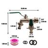 Frost-Resistant Double Outlet Faucet Zinc Alloy Faucet