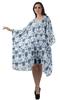Moomaya Georgette Short Caftan Midi Dress Beach Swimwear Cover up Womens