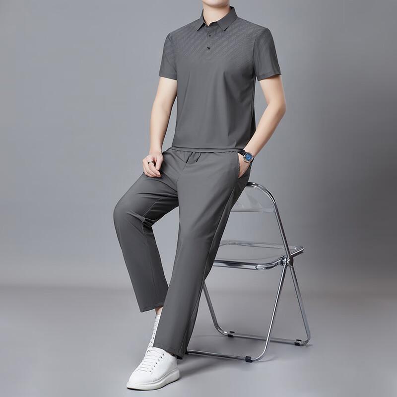 Firstview Men's Summer Short-Sleeve T-Shirt & Casual Pants Set FV26C1094