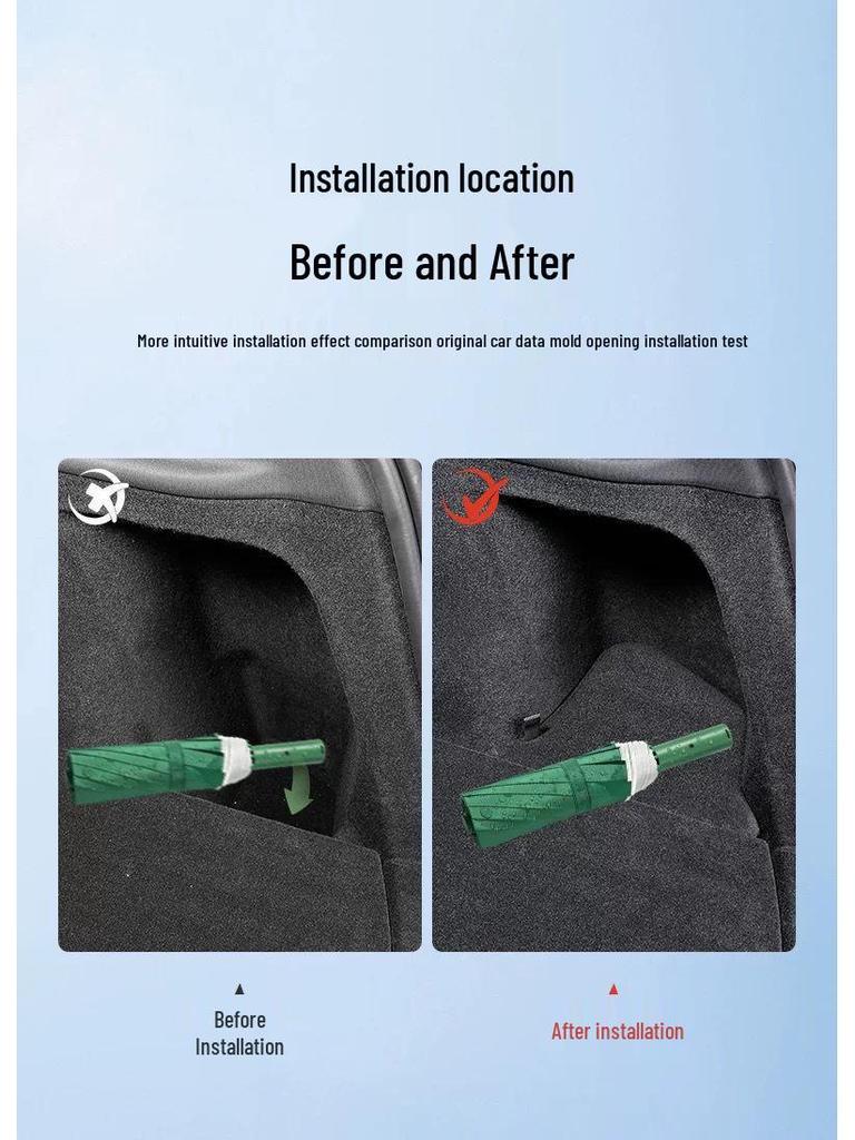 Enhanced Storage Box Side Organizers for 2025 Tesla Model Y/3 Trunks