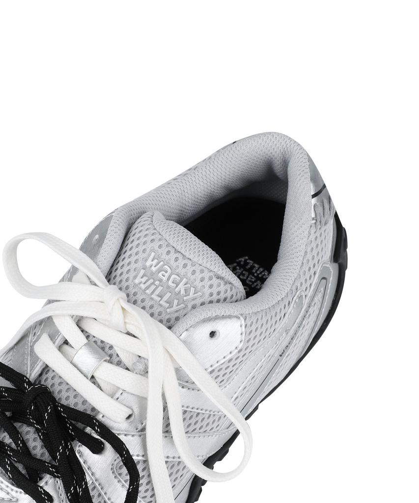 Wacky Willy Kitte Mesh Sneakers Silver