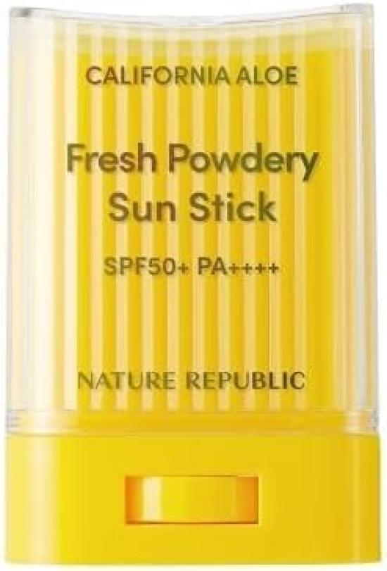 

NATURE REPUBLIC Пудровый солнцезащитный стик с алоэ 24 г Защита от УФ-лучей SPF50+PA++++