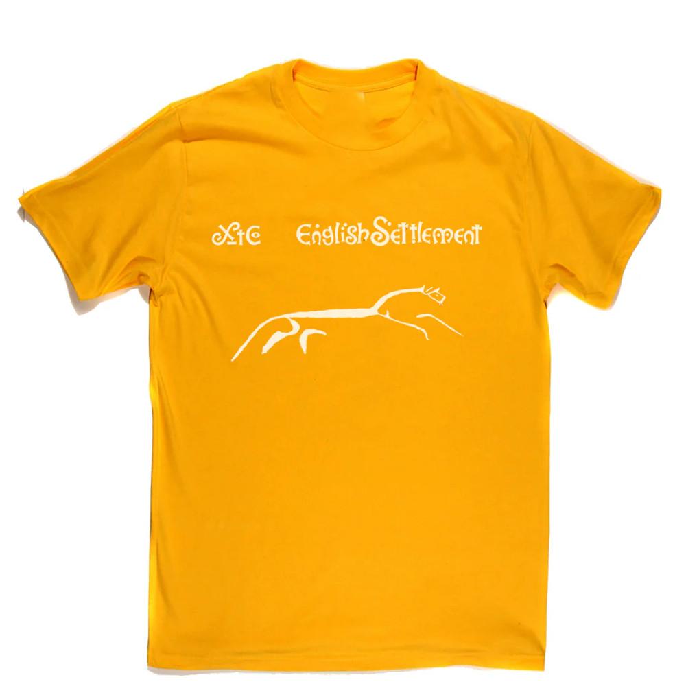 XTC English Settlement Band Logo Retro Yellow All Size TShirt KK129 XXXL