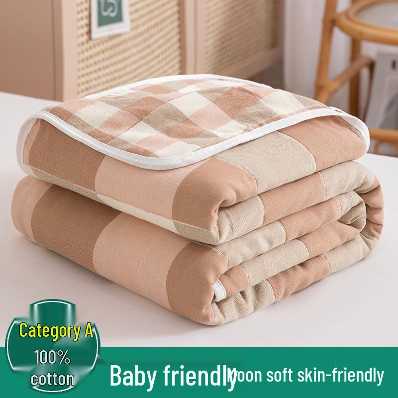 Six-Layer Pure Cotton Gauze Blanket for Summer – Baby Nap & Child's AC Cover, Gift